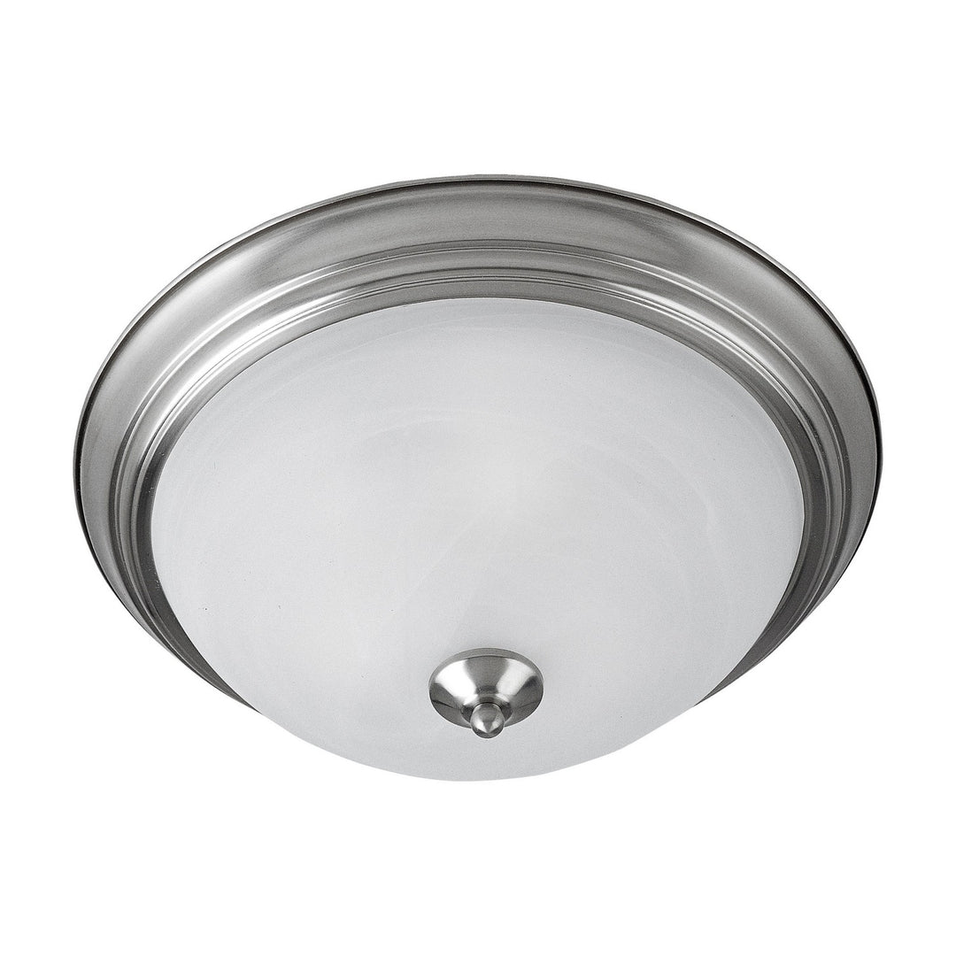 Maxim - 5842MRSN - Three Light Flush Mount - Essentials - 584x - Satin Nickel