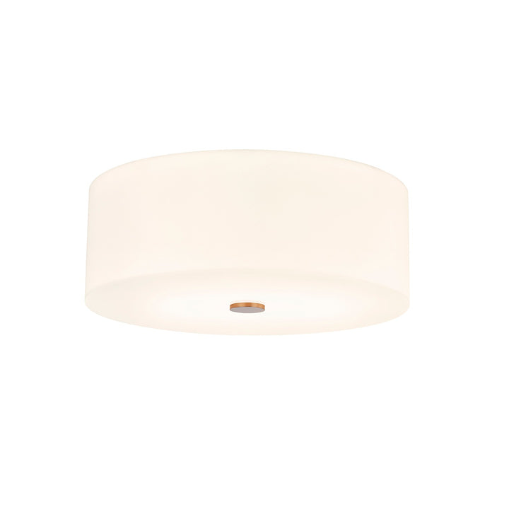 Justice Designs - ACR-9731-OPAL-BRSS - Four Light Flush-Mount - Acryluxe - Brushed Brass