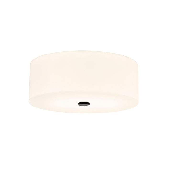 Justice Designs - ACR-9731-OPAL-MBLK - Four Light Flush-Mount - Acryluxe - Matte Black