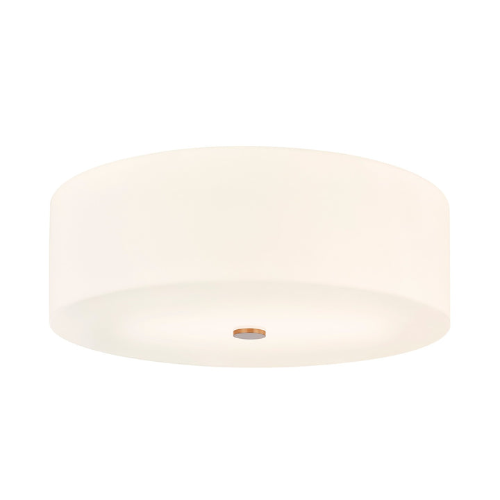 Justice Designs - ACR-9732-OPAL-BRSS - Five Light Flush-Mount - Acryluxe - Brushed Brass