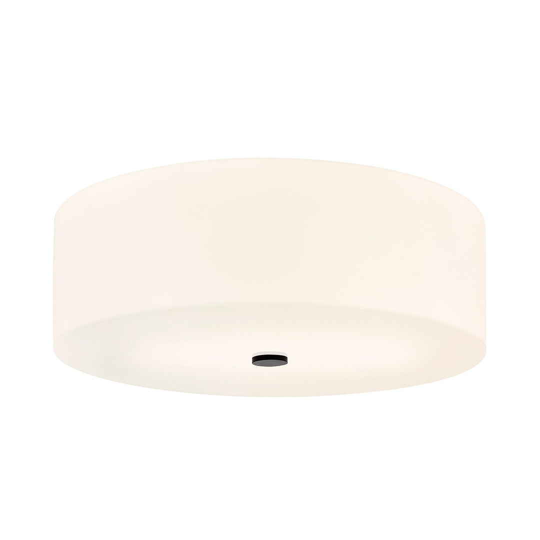 Justice Designs - ACR-9732-OPAL-MBLK - Five Light Flush-Mount - Acryluxe - Matte Black