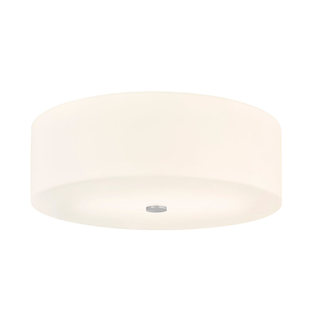 Justice Designs - ACR-9732-OPAL-NCKL - Five Light Flush-Mount - Acryluxe - Brushed Nickel