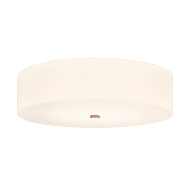 Justice Designs - ACR-9733-OPAL-BRSS - Six Light Flush-Mount - Acryluxe - Brushed Brass