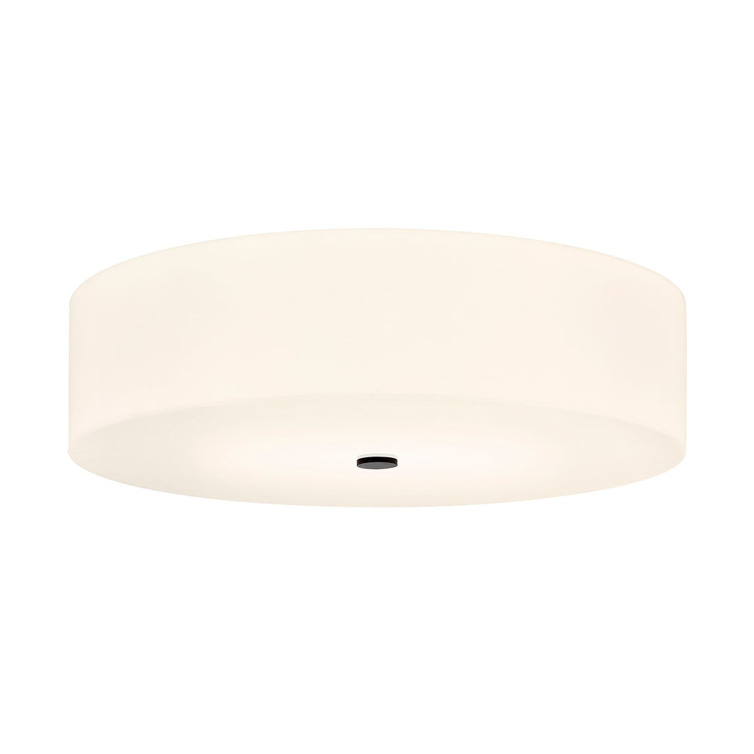 Justice Designs - ACR-9733-OPAL-MBLK - Six Light Flush-Mount - Acryluxe - Matte Black