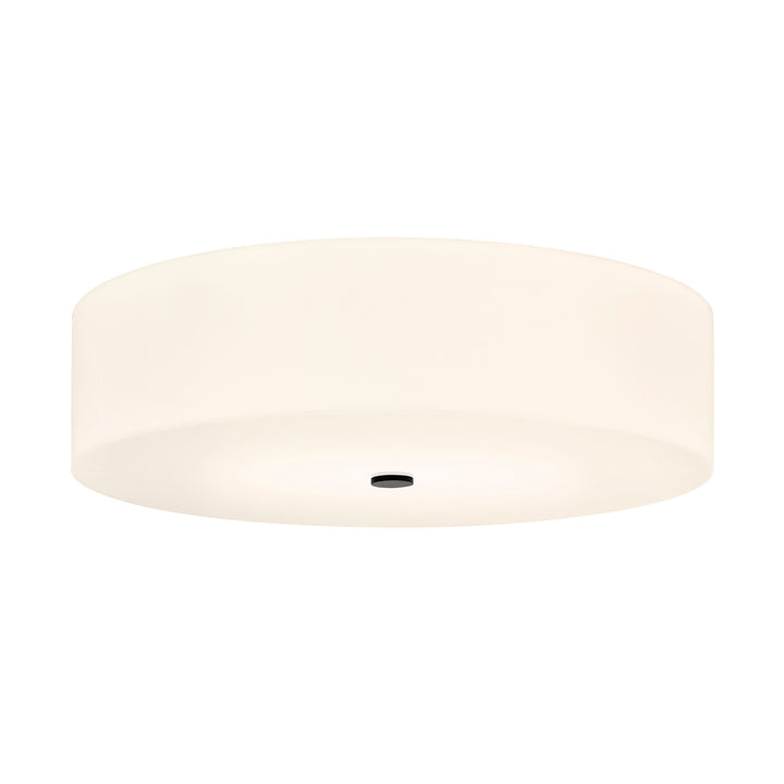 Justice Designs - ACR-9733-OPAL-MBLK - Six Light Flush-Mount - Acryluxe - Matte Black