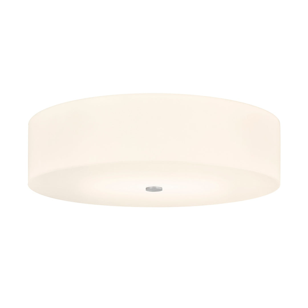 Justice Designs - ACR-9733-OPAL-NCKL - Six Light Flush-Mount - Acryluxe - Brushed Nickel