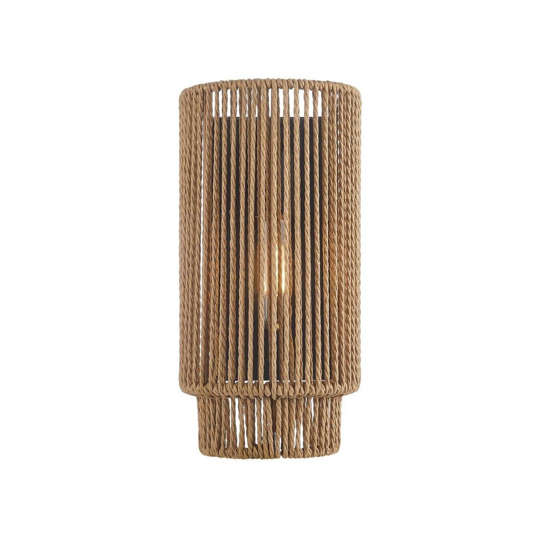 Eco One Light Wall Sconce in Matte Black Justice Designs
