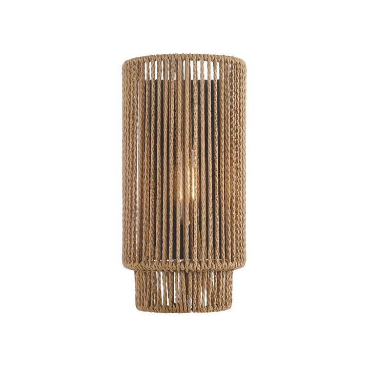 Eco One Light Wall Sconce in Matte Black Justice Designs