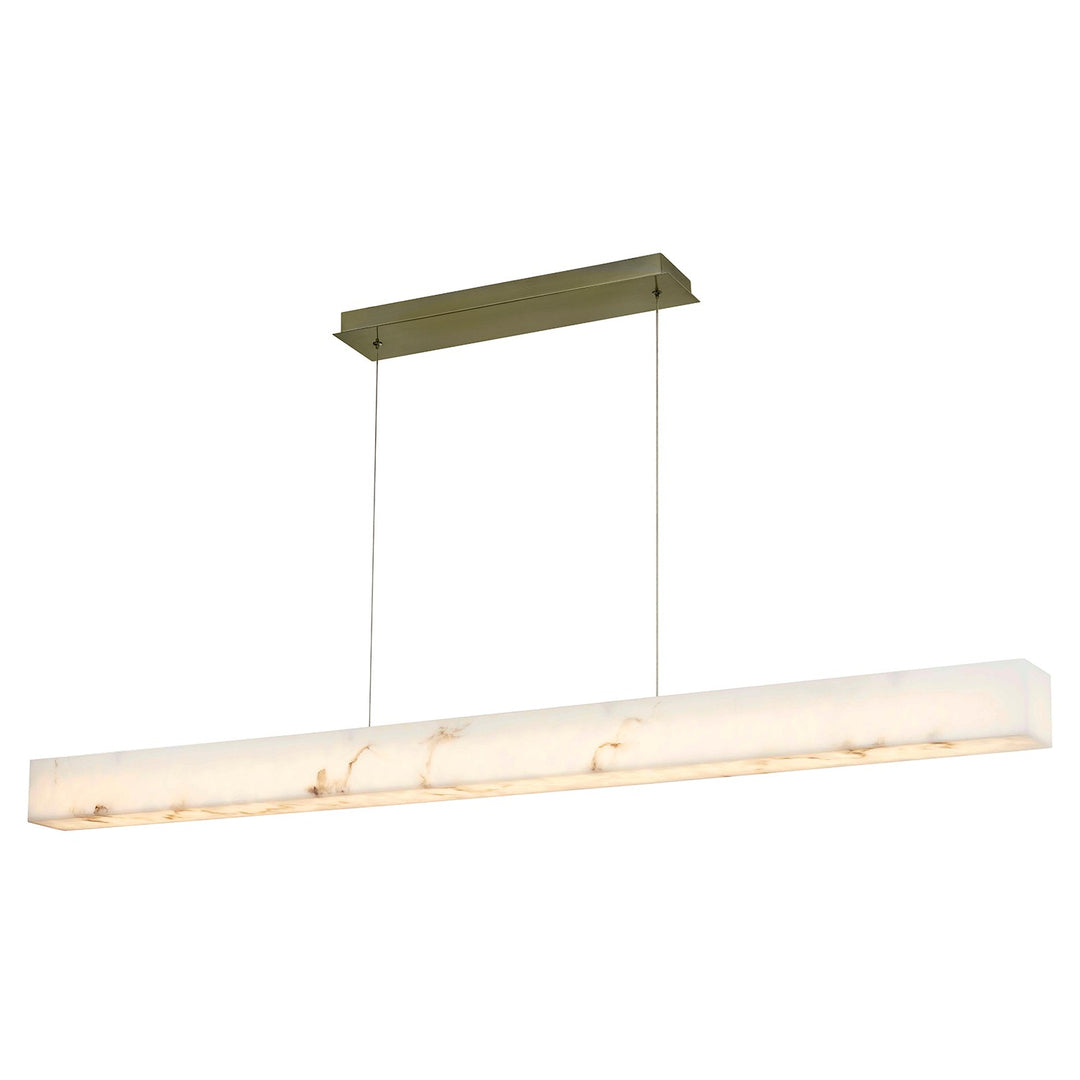 Justice Designs - FAL-8237-BRSS - LED Linear Pendant - Lumenaria - Brushed Brass