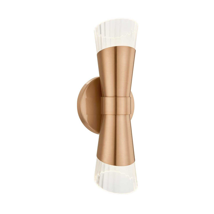 Fusion LED Wall Sconce in Brushed Brass Justice Designs