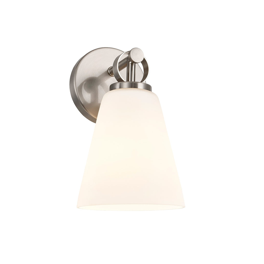 Justice Designs - FSN-8341-OPAL-NCKL - One Light Wall Sconce - Fusion - Brushed Nickel