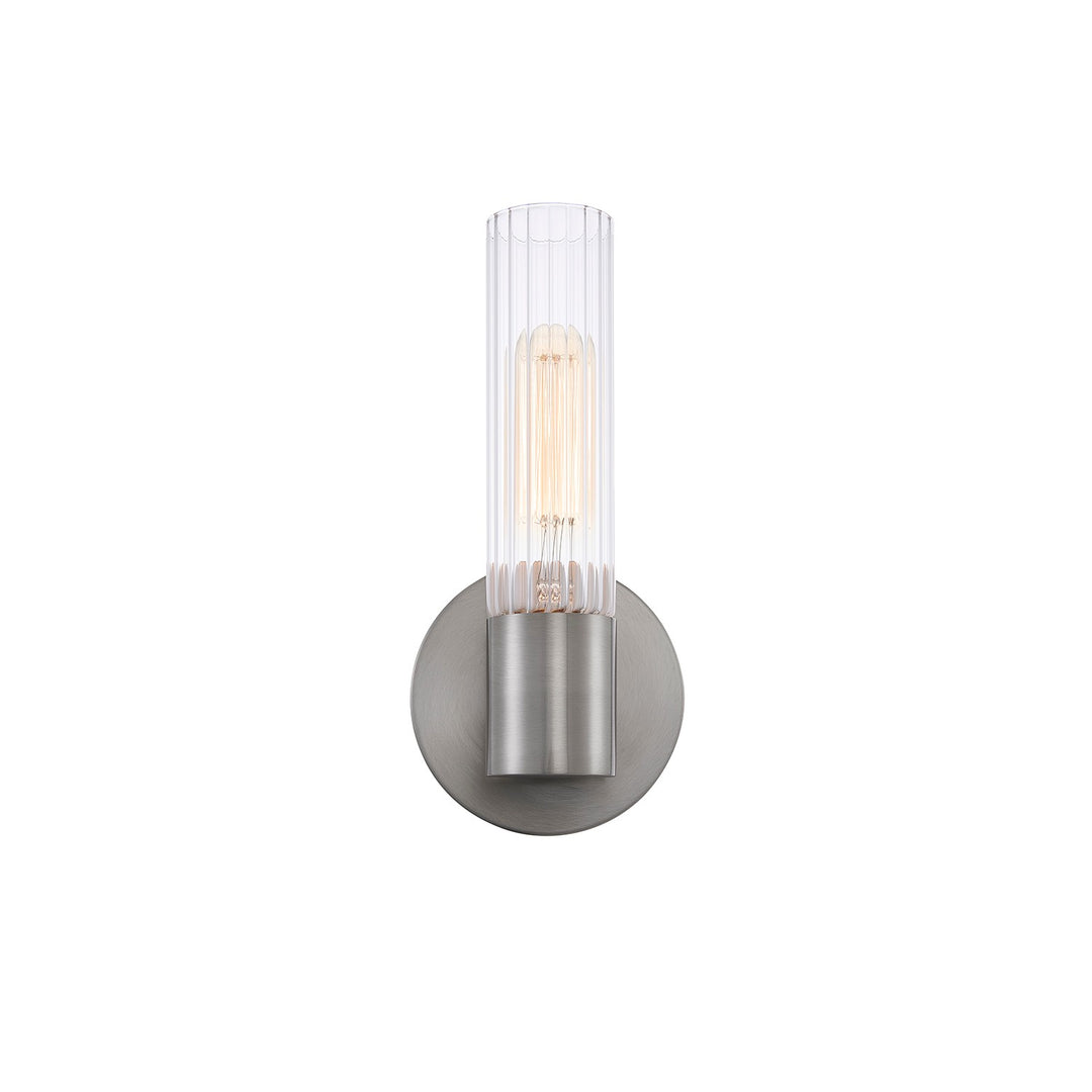 Justice Designs - FSN-8351-CLFT-NCKL - One Light Wall Sconce - Fusion - Brushed Nickel