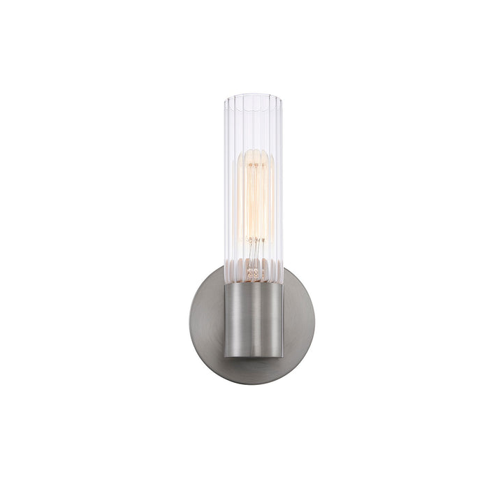 Justice Designs - FSN-8351-CLFT-NCKL - One Light Wall Sconce - Fusion - Brushed Nickel