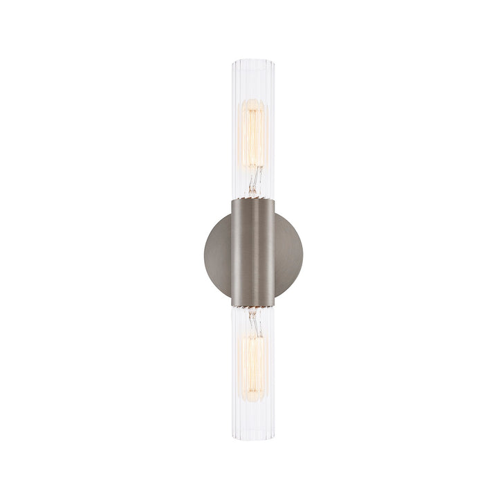 Justice Designs - FSN-8352-CLFT-NCKL - Two Light Wall Sconce - Fusion - Brushed Nickel