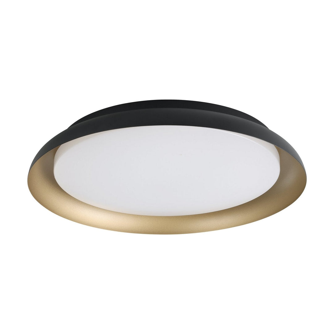 Sebio LED Flush Mount in Black, Gold Eglo Canada
