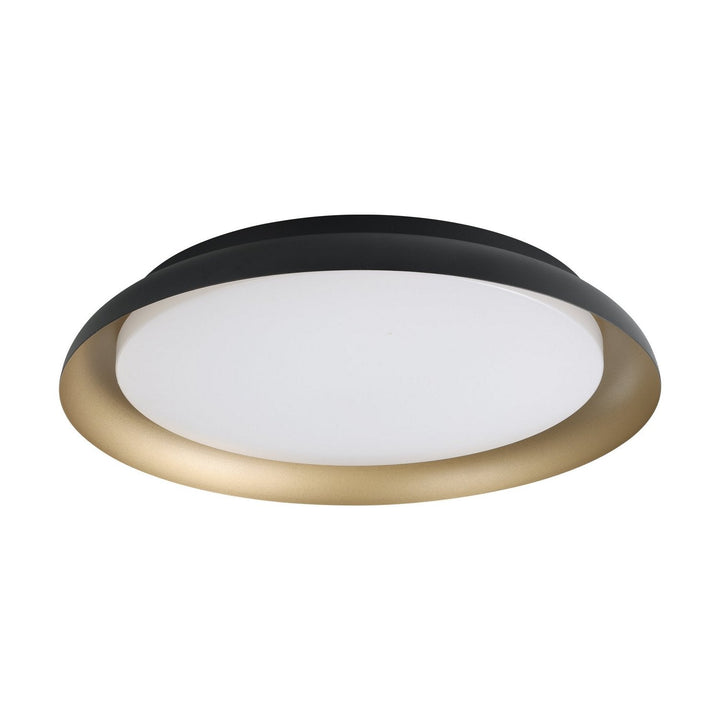 Sebio LED Flush Mount in Black, Gold Eglo Canada
