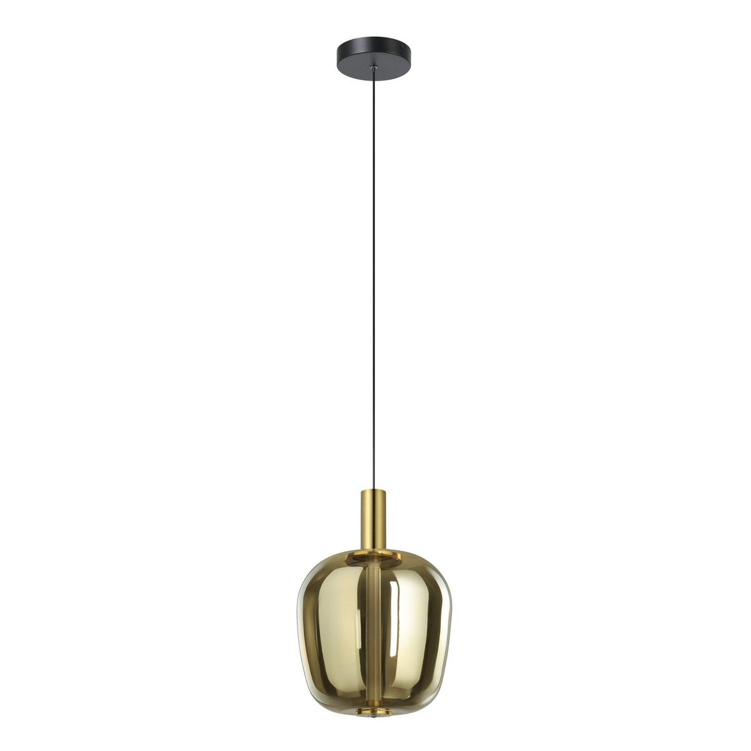 Fruitera LED Pendant in Black, Brushed Gold Eglo Canada