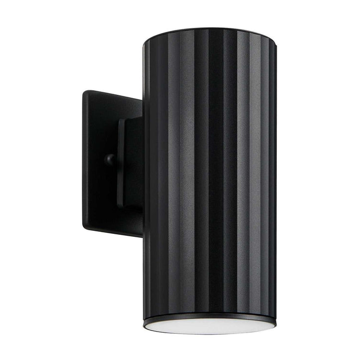 Portillo One Light Exterior Wall Sconce in Black Eglo Canada