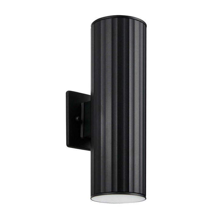 Portillo Two Light Exterior Wall Sconce in Black Eglo Canada