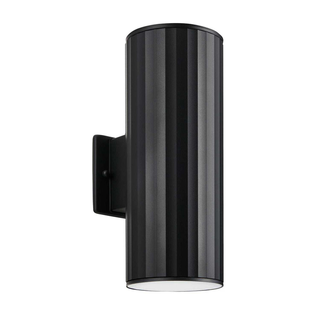 Portillo Two Light Exterior Wall Sconce in Black Eglo Canada