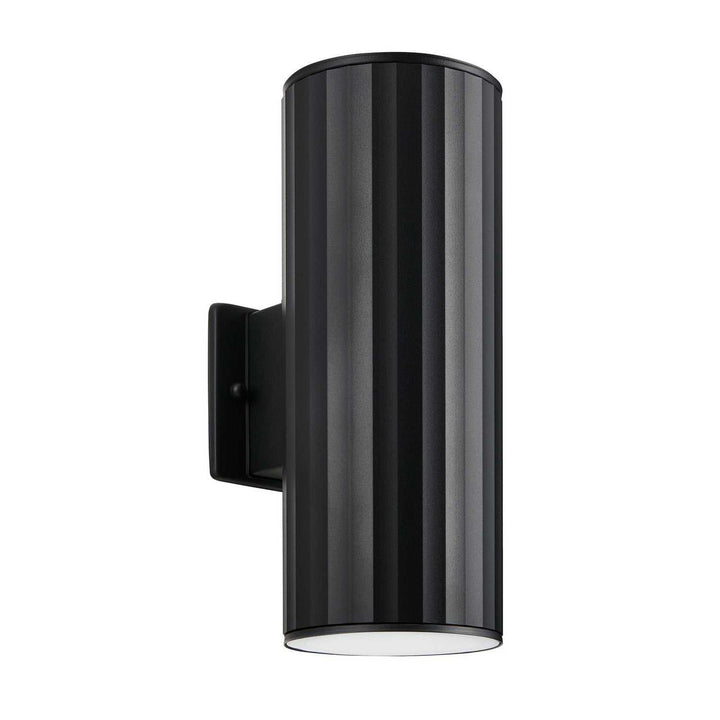 Portillo Two Light Exterior Wall Sconce in Black Eglo Canada
