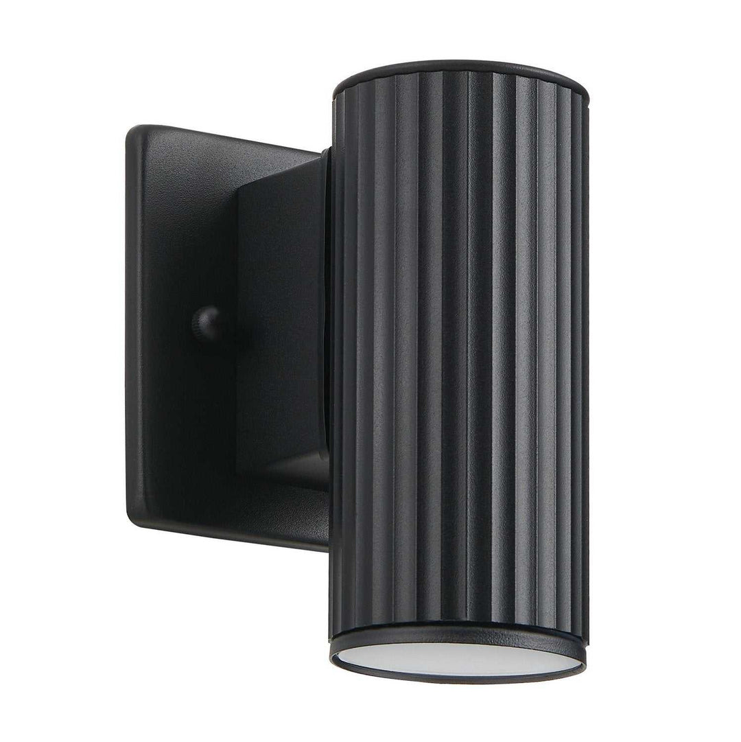 Portillo One Light Exterior Wall Sconce in Black Eglo Canada