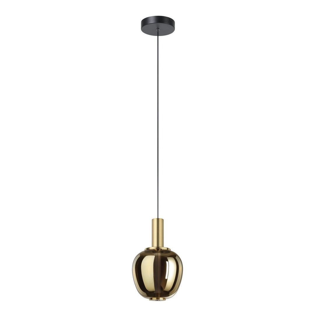 Fruitera LED Pendant in Black, Brushed Gold Eglo Canada