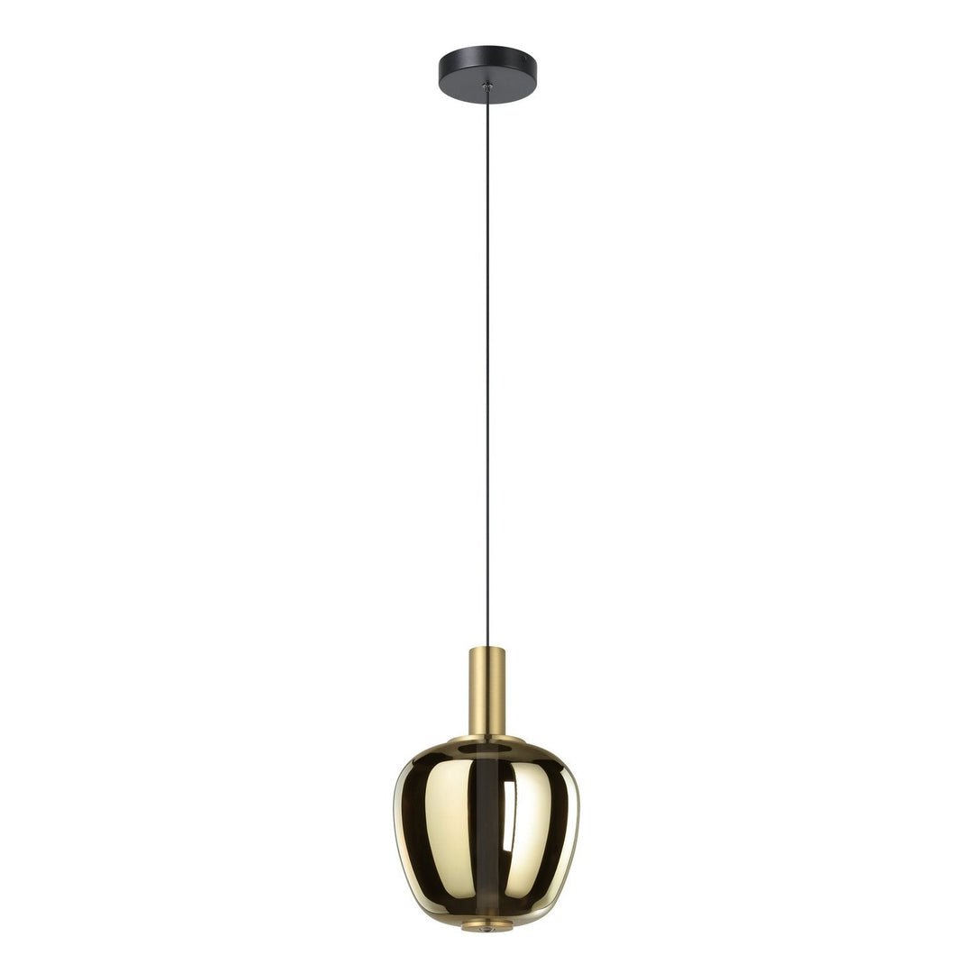 Fruitera LED Pendant in Black, Brushed Gold Eglo Canada