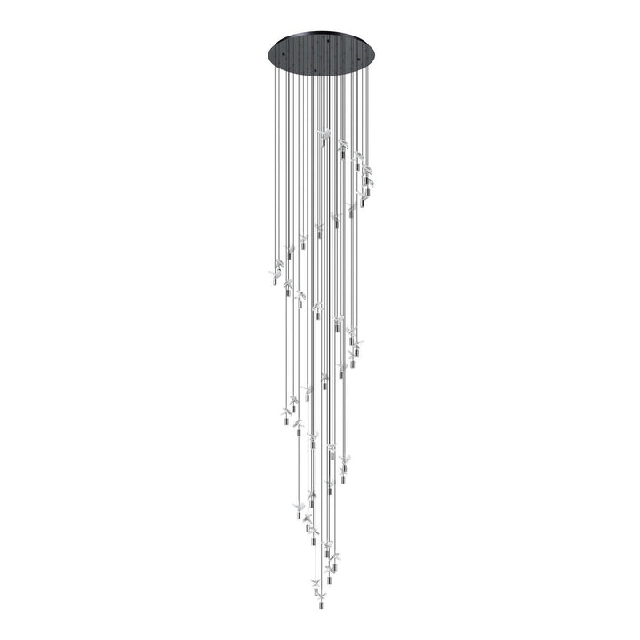 Comareira LED Pendant in Black Chrome Eglo Canada