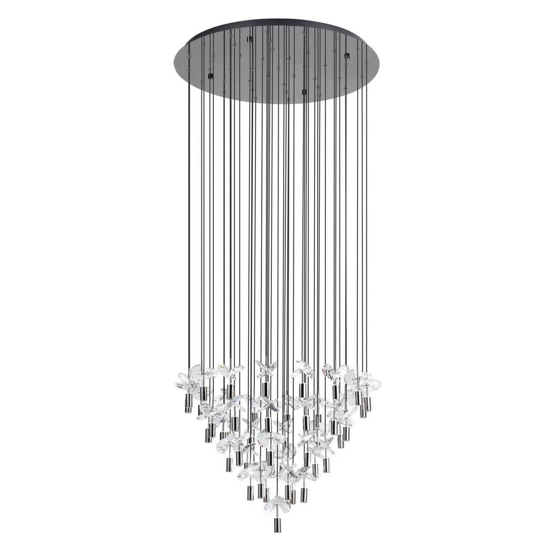 Comareira LED Pendant in Black Chrome Eglo Canada