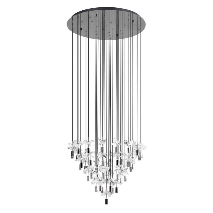 Comareira LED Pendant in Black Chrome Eglo Canada