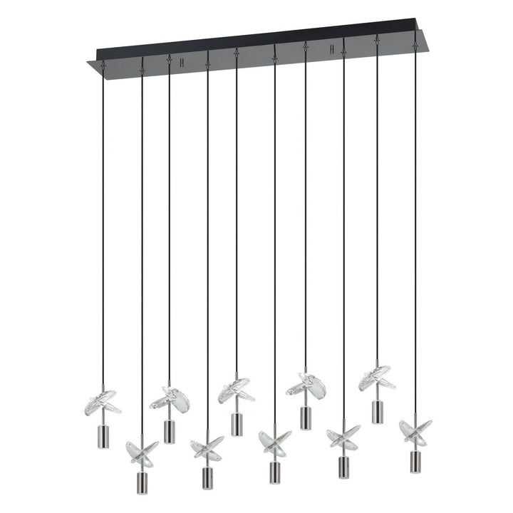 Comareira LED Pendant in Black Chrome Eglo Canada