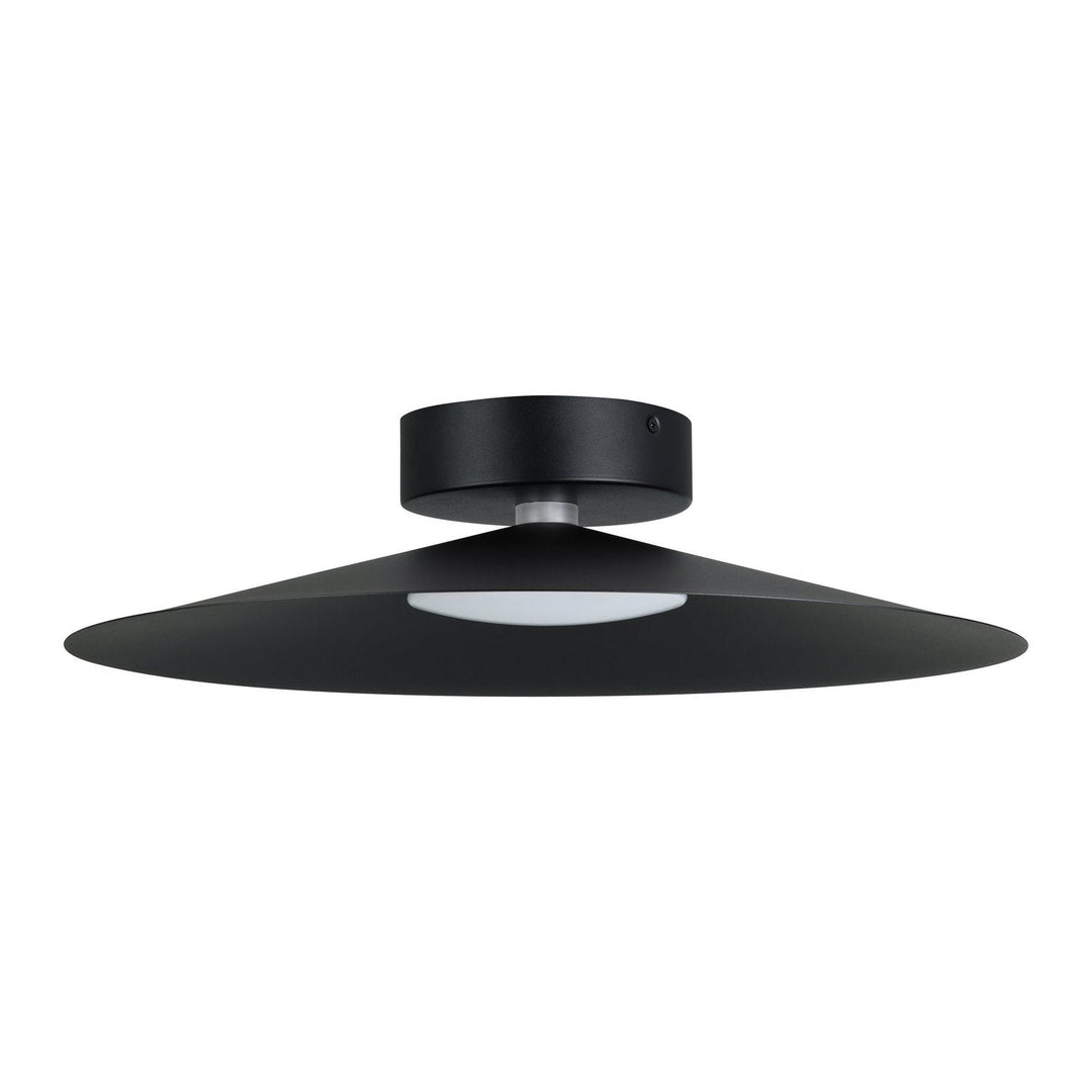 Conomavilla LED Flush Mount in Black Eglo Canada