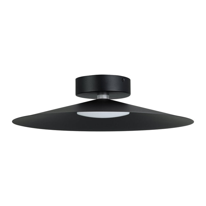 Conomavilla LED Flush Mount in Black Eglo Canada
