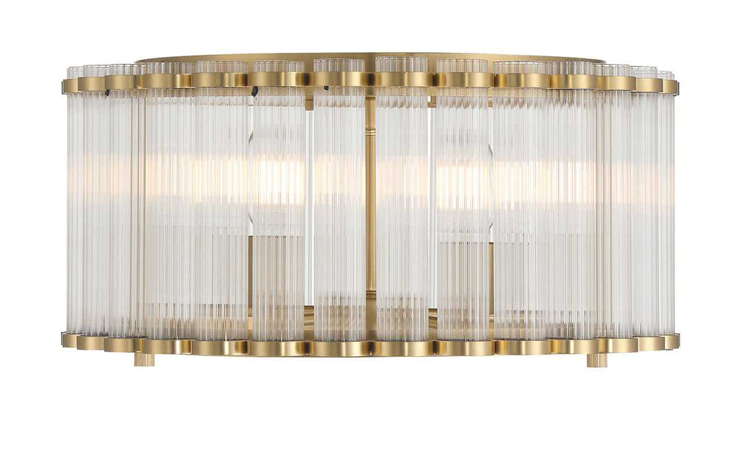 Glasbury Five Light Flush Mount in Gold Eurofase Canada