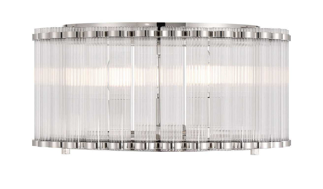 Glasbury Five Light Flush Mount in Polished Nickel Eurofase Canada