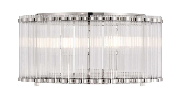 Glasbury Five Light Flush Mount in Polished Nickel Eurofase Canada
