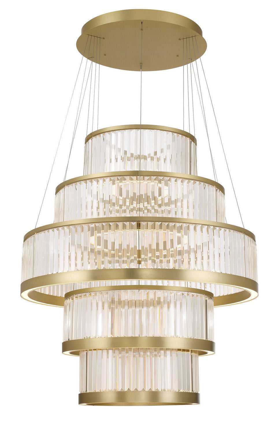 Empra LED Chandelier in Gold Eurofase Canada