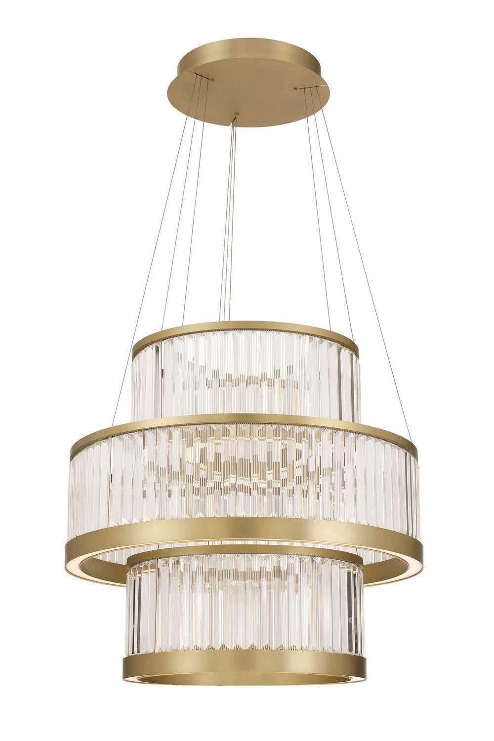 Empra LED Chandelier in Gold Eurofase Canada