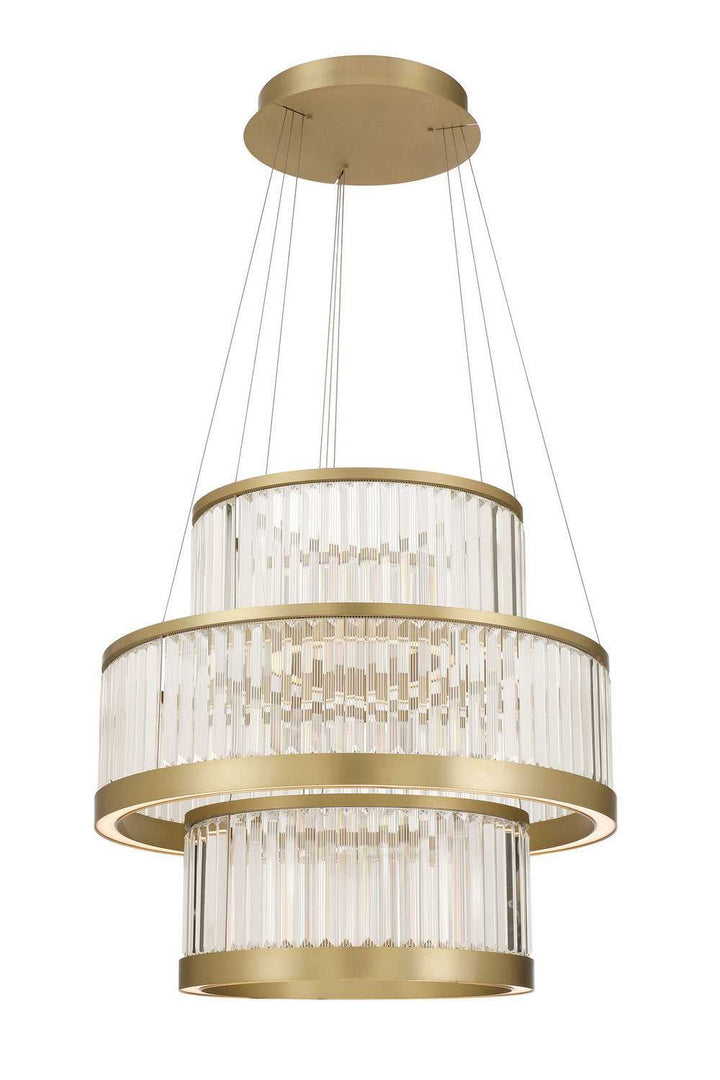 Empra LED Chandelier in Gold Eurofase Canada