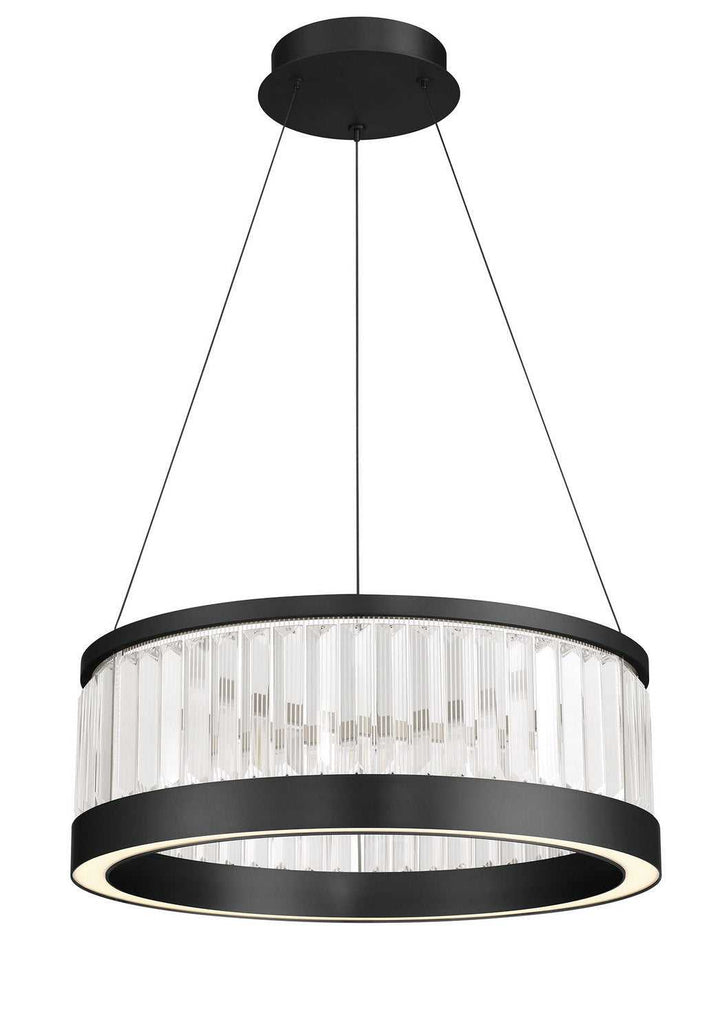 Empra LED Pendant in Matte Black Eurofase Canada