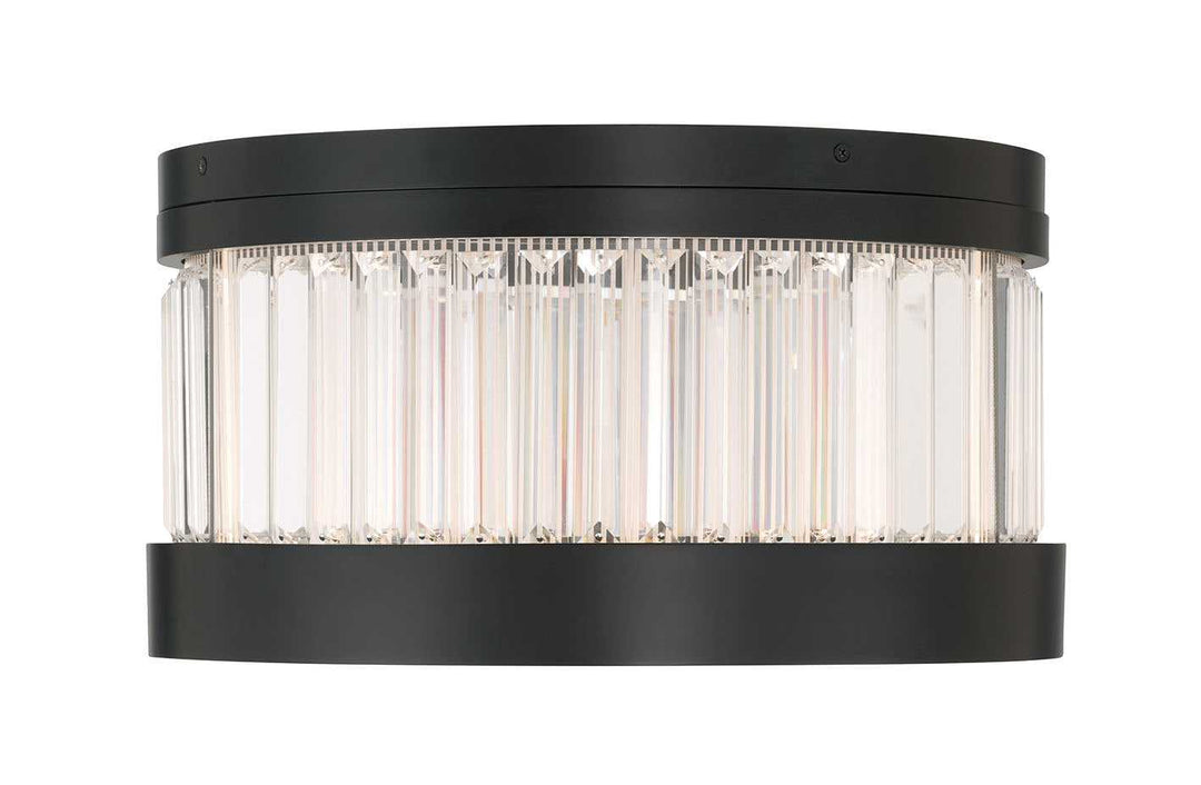 Empra LED Flush Mount in Matte Black Eurofase Canada
