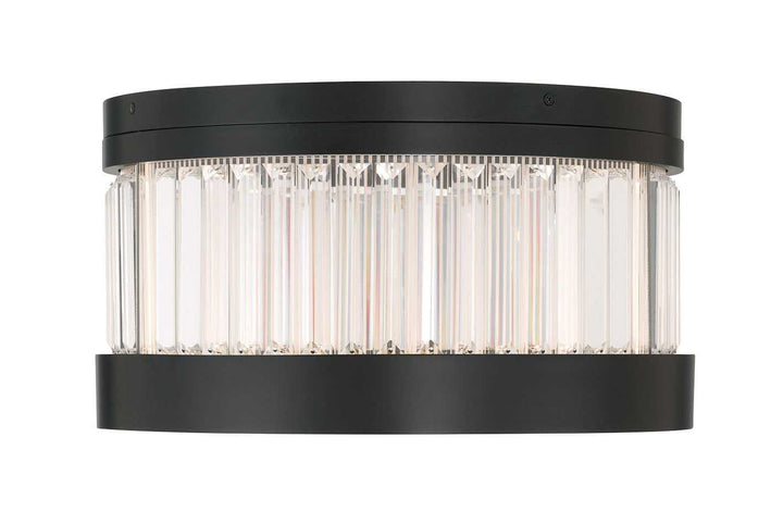 Empra LED Flush Mount in Matte Black Eurofase Canada