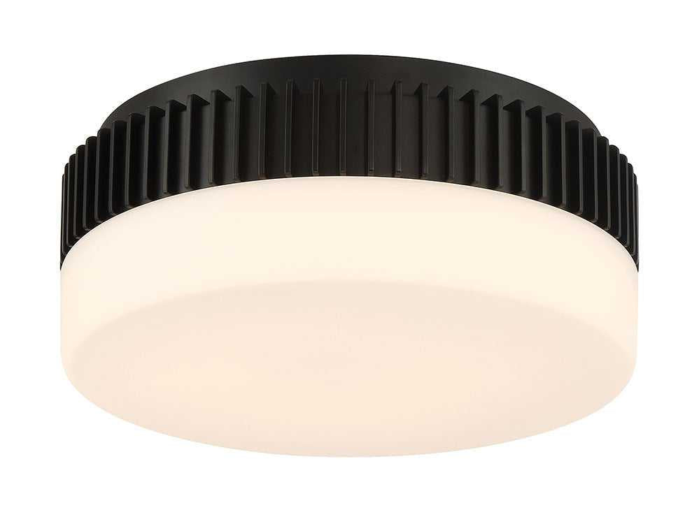 Purgos LED Flush Mount in Matte Black Eurofase Canada