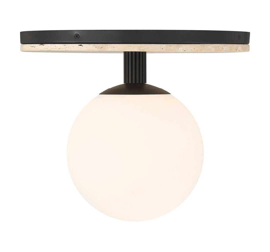 Carnagie LED Flush Mount in Matte Black Eurofase Canada