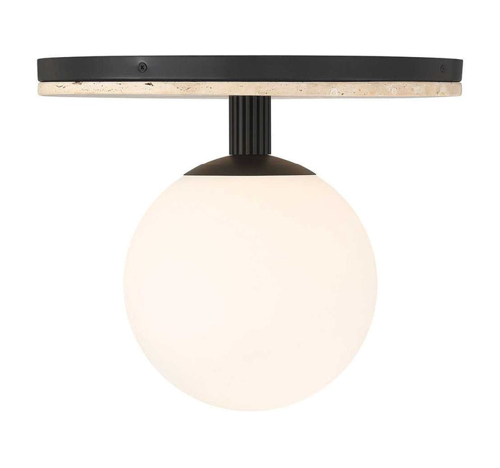 Carnagie LED Flush Mount in Matte Black Eurofase Canada