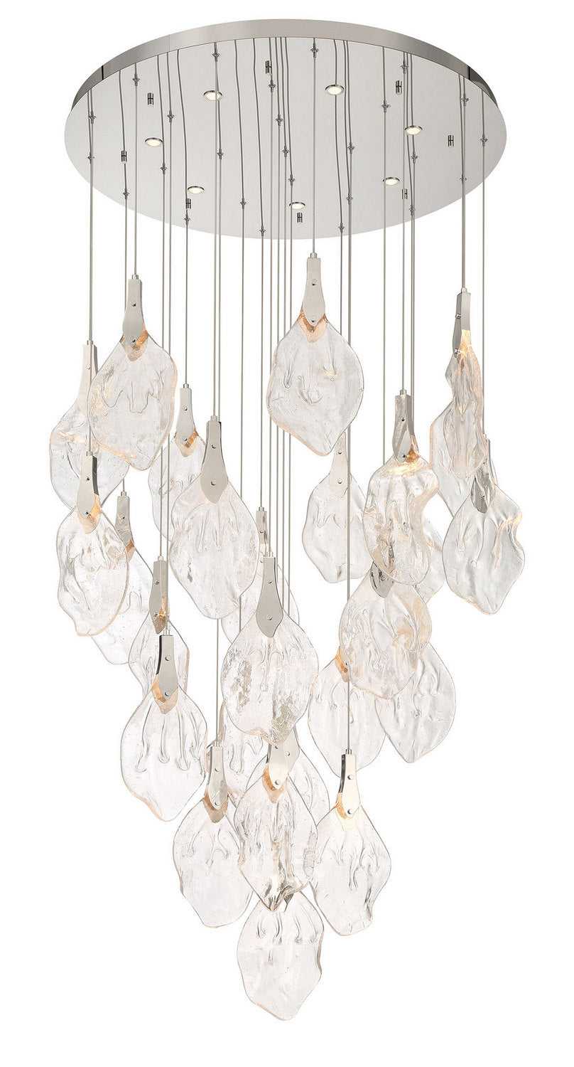 Jateo LED Chandelier in Polished Nickel Eurofase Canada