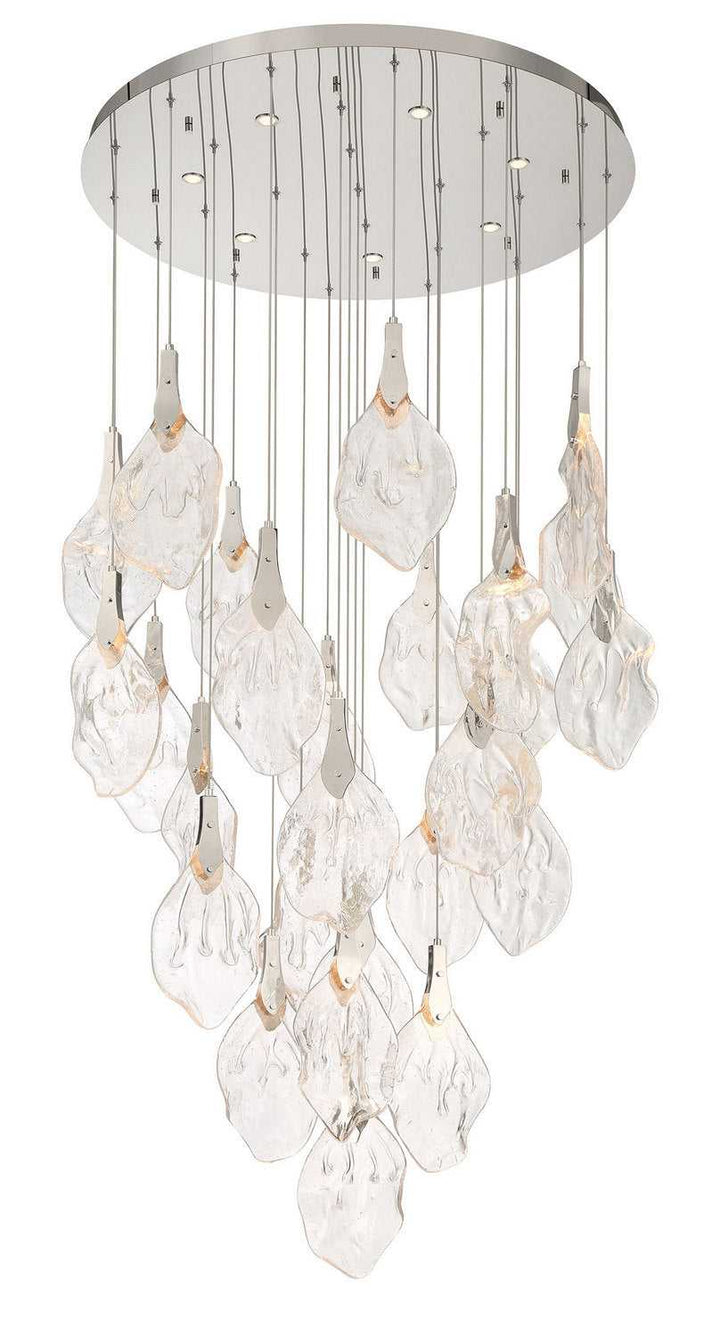 Jateo LED Chandelier in Polished Nickel Eurofase Canada