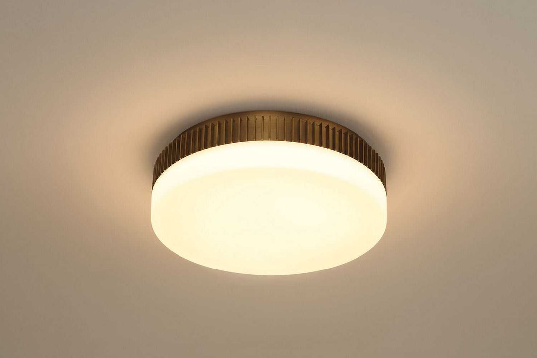 Purgos LED Flush Mount in Antique Brass Eurofase Canada