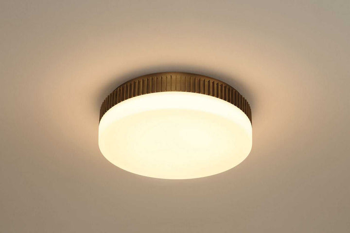 Purgos LED Flush Mount in Antique Brass Eurofase Canada